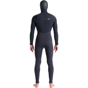 2023 C-Skins Mens ReWired 5/4mm Chest Zip Hooded Wetsuit C-RW54MH - Anthracite / Black X / Petrol